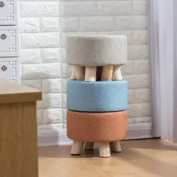 Joylove – petit tabouret en bois multifonctionnel pour enfant et adulte, idéal pour l'entrée, le Foyer, le couloir, le jardin