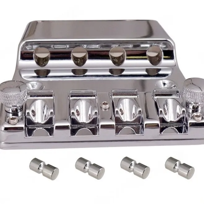 

Регулируемая высота и съемный бридж на шарикоподшипнике для четырехструнного электрического баса