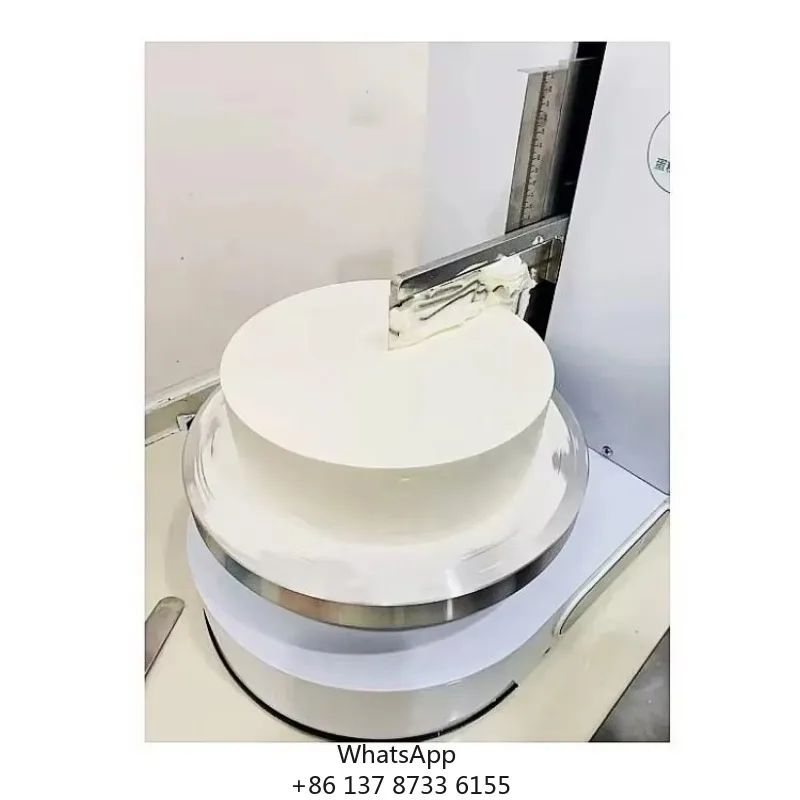 Automatic Round Cake Cream Coating Filling Machine Fancy Cake Decorating Accessories