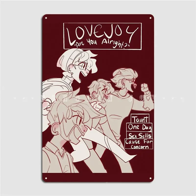 Lovejoy Are You Alright Metal Sign Bar Cave Wall Plaque Cinema Garage Funny Tin Sign Poster