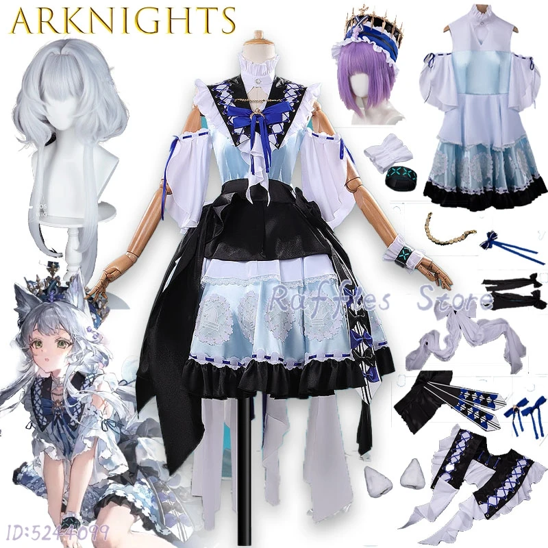 

Raffles Store Game Arknights Rosmontis Cosplay Costume Uniform Halloween Carnival Party Christmas Play Role Clothes Clothing
