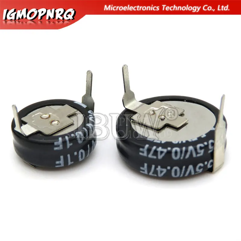 1PCS/lot H type 5.5V Super capacitor 0.1F 0.22F 0.33F 0.47F 1F 1.5F 4.0F Button Farad capacitor