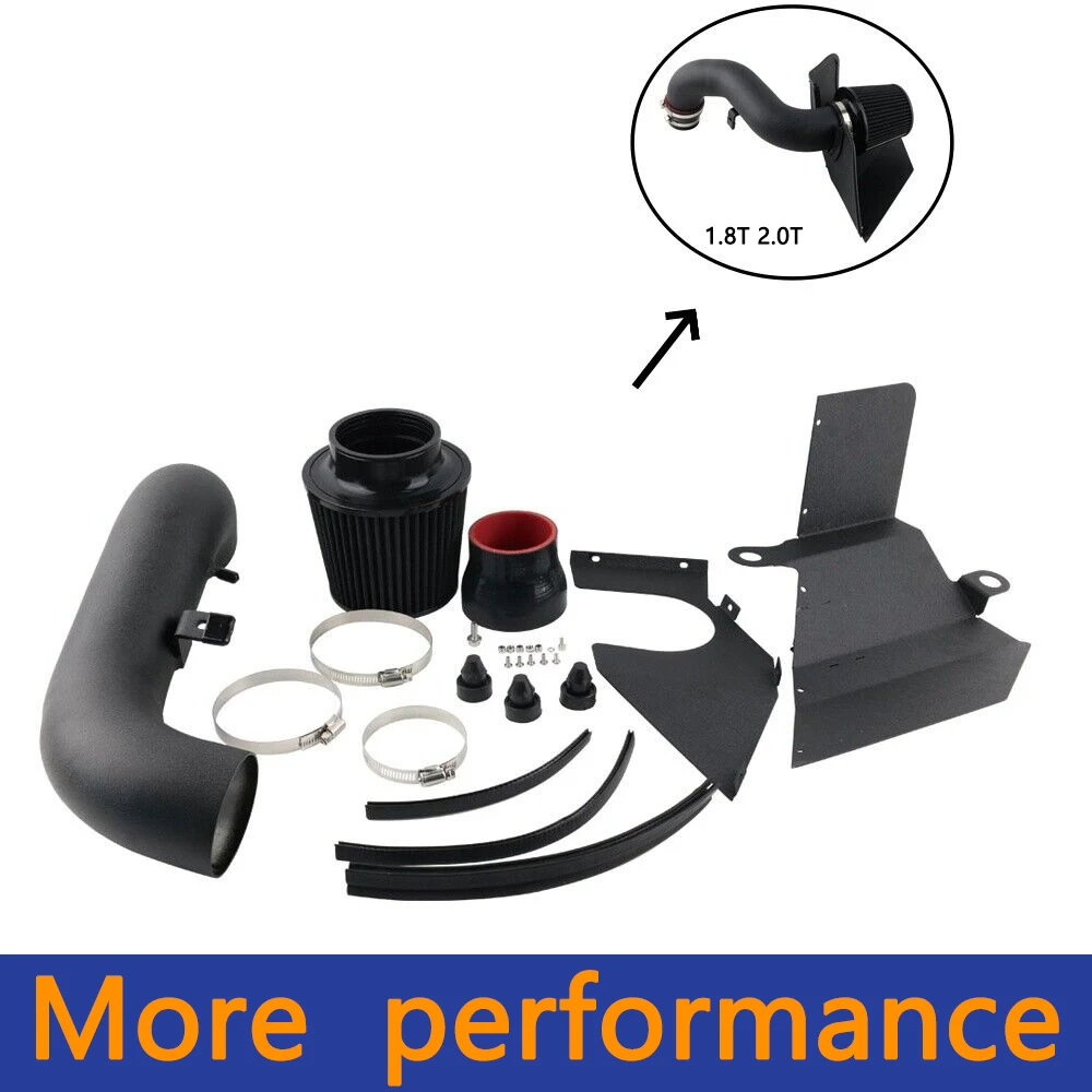 Performance Cold Air Intake Induction System Kit for  VW Golf GTi R 1.8T 2.0T 2015-2020 including filter Heat Shield