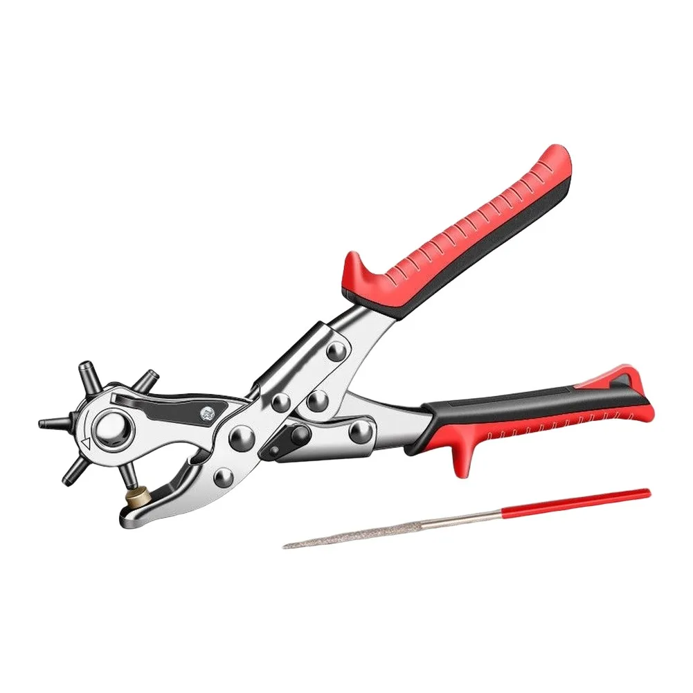 Multi-functional Punch Pliers Round Hole Oval Hole DIY Tool Watchband Strap Household Leathercraft Leather Belt Hole Punch Plier