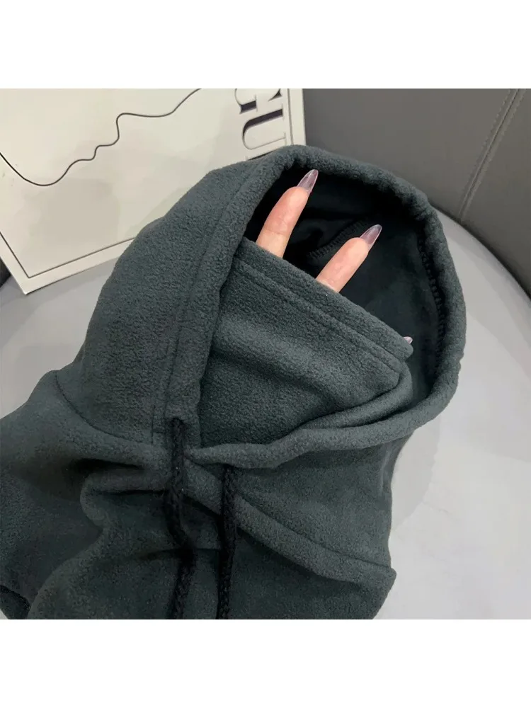 AliExpress NONE Men Women Winter Thermal Fleece Hat Hooded Outdoor Windproof Cold Warm Skiing Sport Neck Warmer Cycling Face Mask Masked Caps