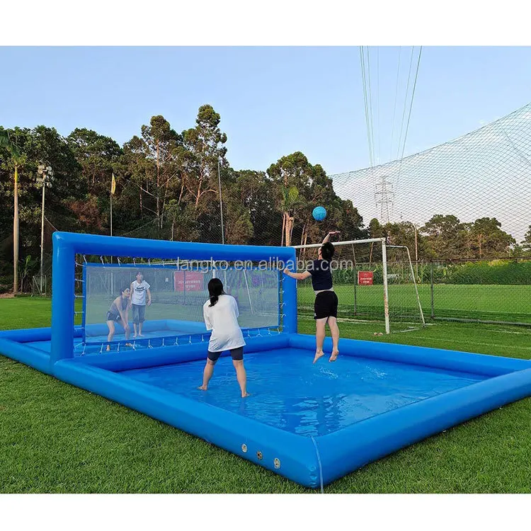 Adults sport game inflatable water volleyball field