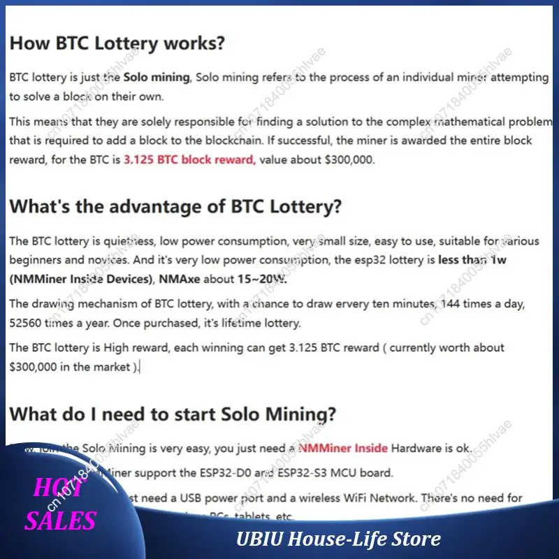 Nmminer Nerdminer V2 Lottery Miner Hashrate 1000KH/S BTC Lottery ESP32-2432S028R DROOM-Best Selling