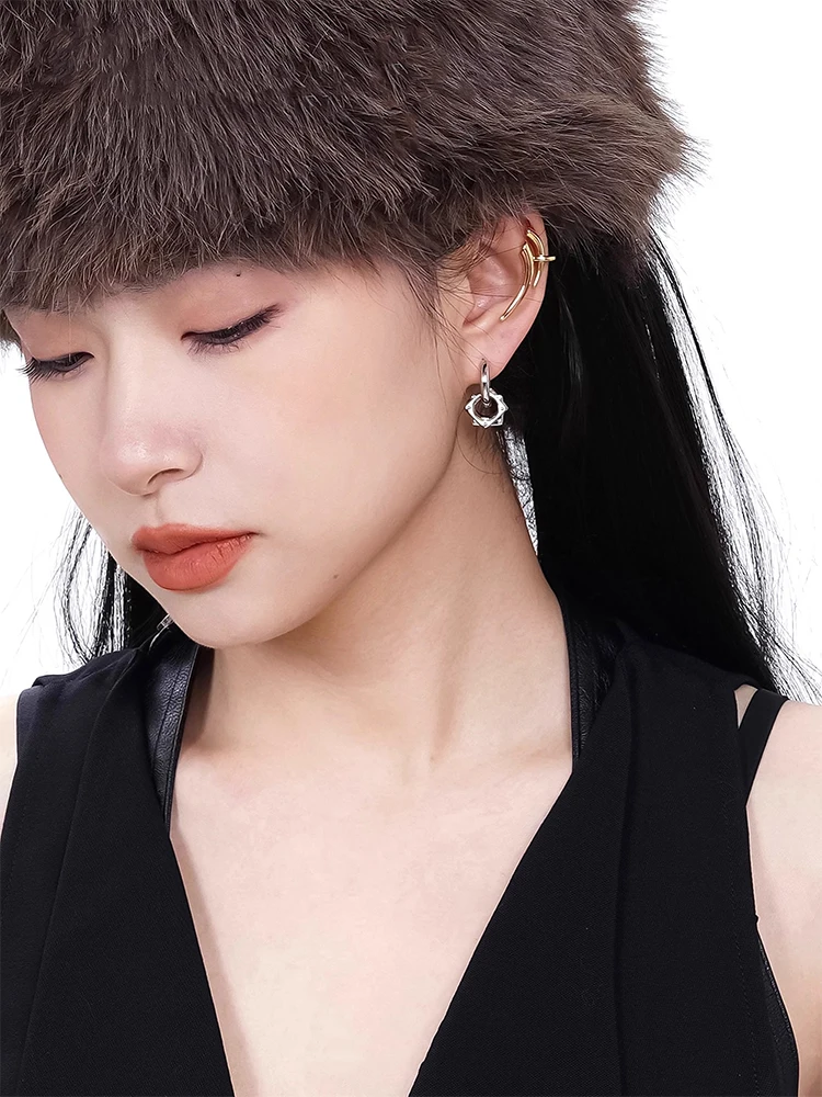 2023 New Line Ear Clip Adjustable Metal Cyberpunk Style Men\'s And Women\'s Jewelry Party Gifts