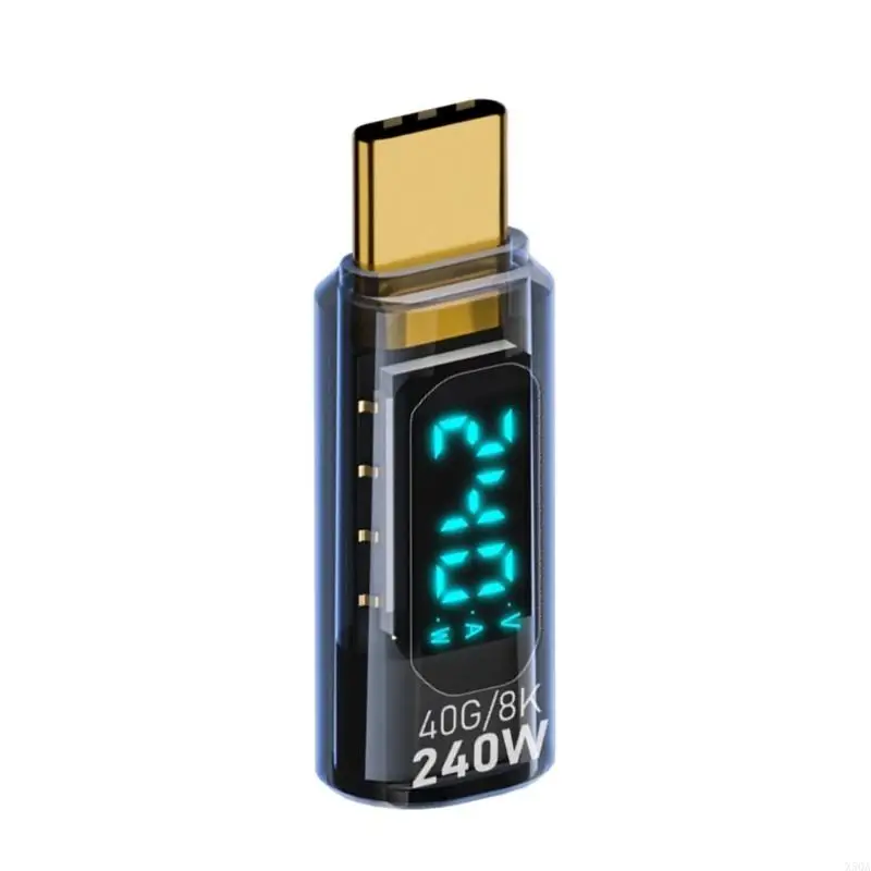 

2025 New Highly Speed USB C Female to Male Adapter 240W LED Digital Display for Phones