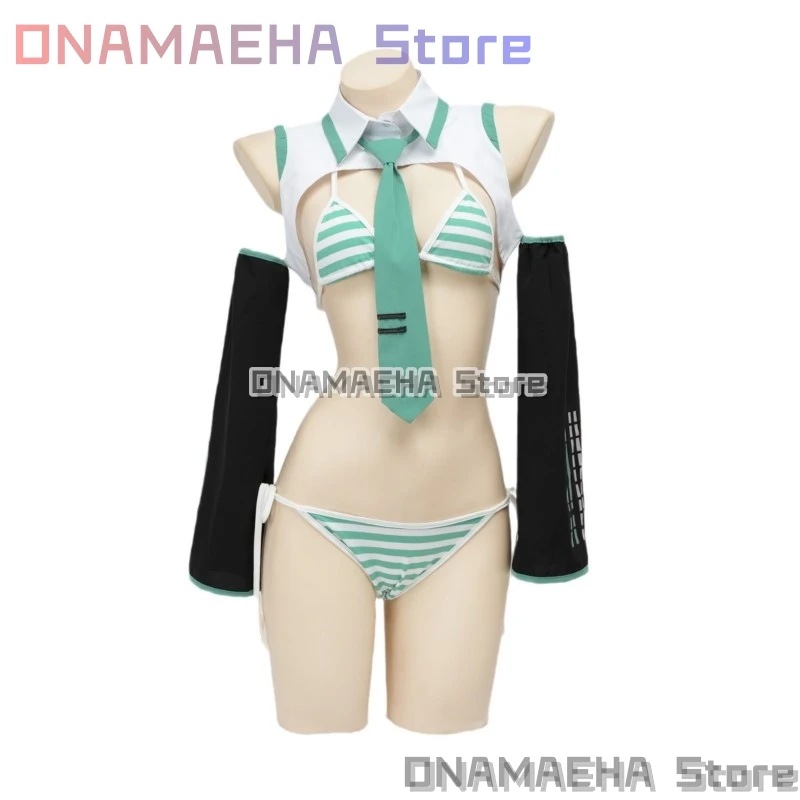 Mikuu Cosplay Mikuu formuła garnitury przebranie na karnawał dziewczyna śnieg boże narodzenie odgrywanie ról mundury zestaw bikini Cosplay dostosowane