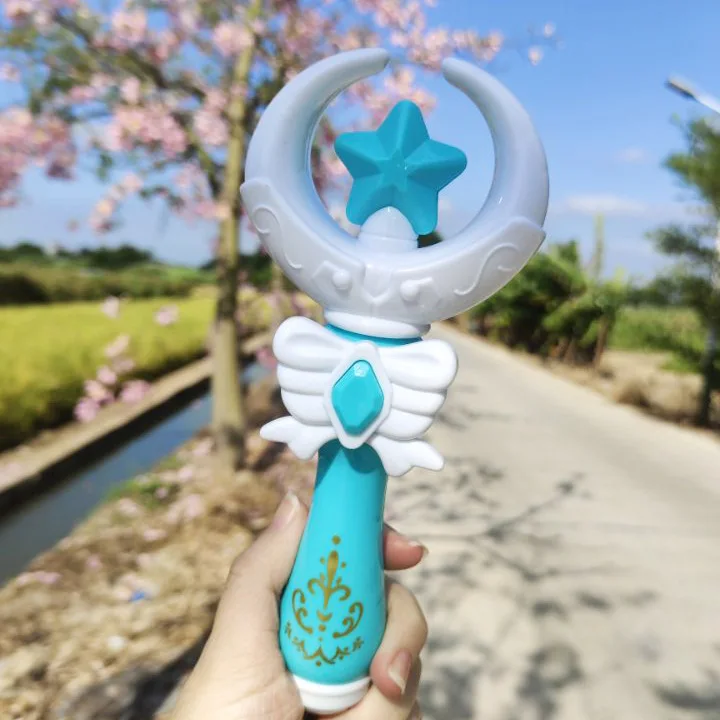 Children Light-emitting Toys Girls Play House Toys Cute Girl Princess Magic Wand With Lights Music Fairy Wand Birthday Gifts