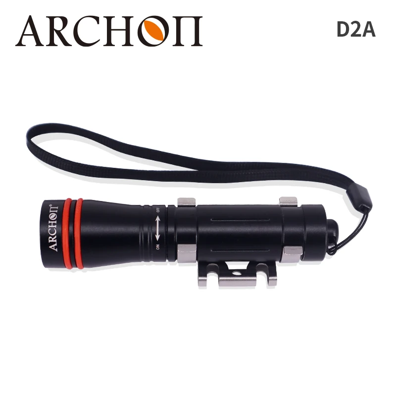 D2A Mini LED Diving Flashlight Helmet Light Underwater 100m Dive Fill Torch