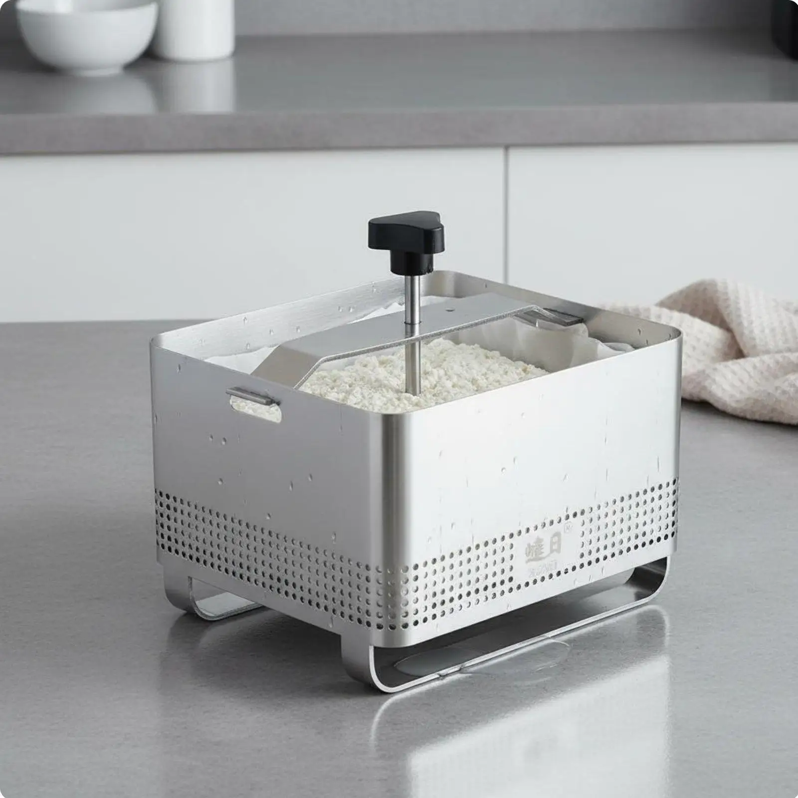 Home Kitchen Tofu Press Mold Premium Stainless Steel Adjustable Pressure Multifunctional Tofu Maker for Traditional Recipes