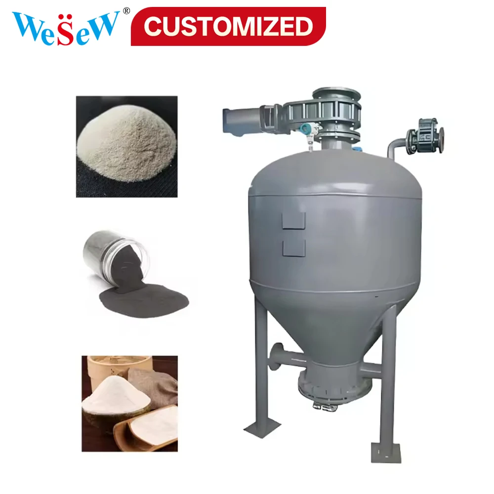Custom Industrial Powder Granule Storage Tank Pump Continuous Lifting Vacuum Pumping Pneumatic Feeder Conveyors Control System