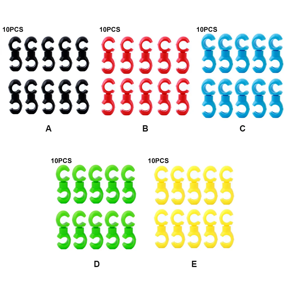 브레이크 케이블 클립, 회전 라인 클램프, 범용 용품, 10 개