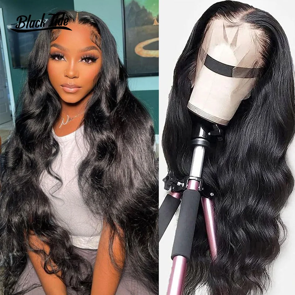 

Body Wave Lace Front Wigs Brazilian Virgin Human Hair Wigs Natural Hair Line Transparent Lace 13x4 Lace Frontal Natural Color