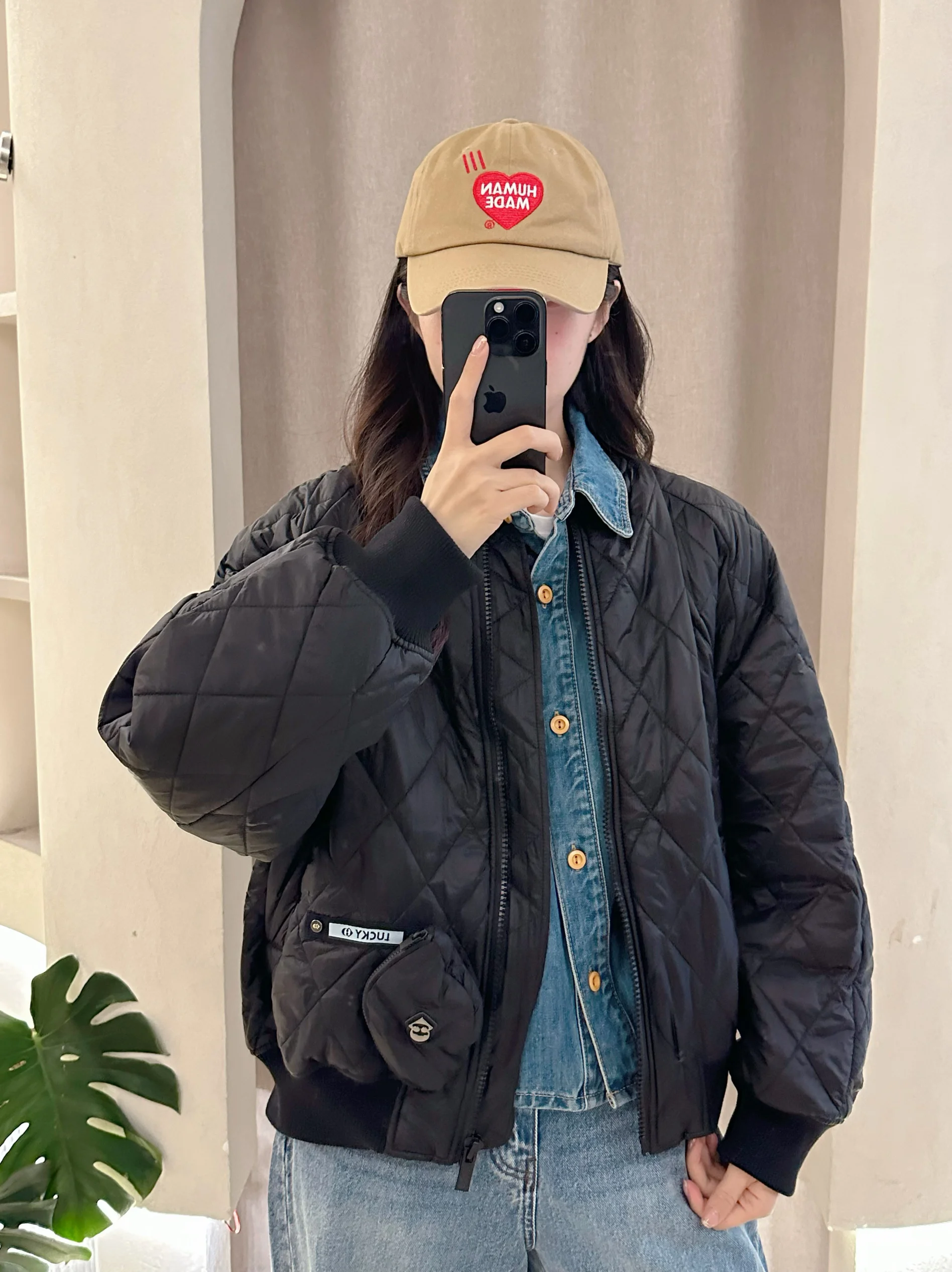 

Lucky2024 New Women's Cotton Jacket Thickened Warm Bread Style Casual Loose Matching All Seasons Long Sleeve Autumn Coat