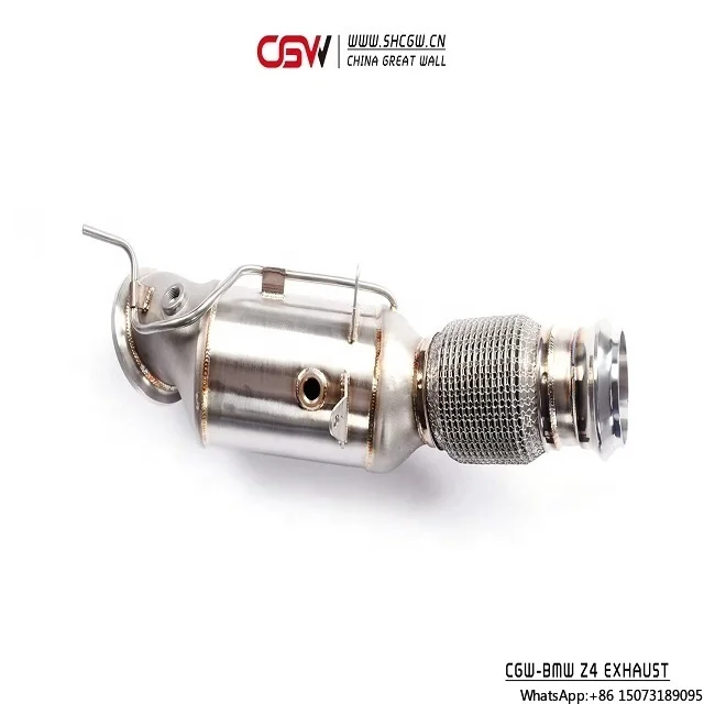 

Growling Sound Auto Parts Stainless Steel Downpipe Manifold With Heat Shield for Z4 G29 2.0T MY 2019 Header