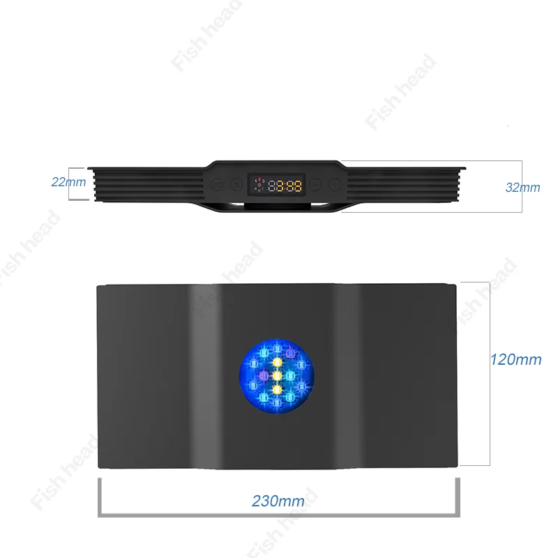 Spectra Aqua KNIGHT V3 LED Aquarium Light 75W Full-spectrum coral light Programmable Sunrise Sunset For saltwater fish tank