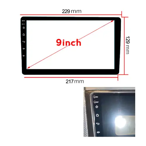 229*129*217 Car Tempered Glass Protective Film Sticker For 9 10 Inch Radio Stereo DVD Touch Full LCD Screen for TEYES CC2 CC3 - Image 6