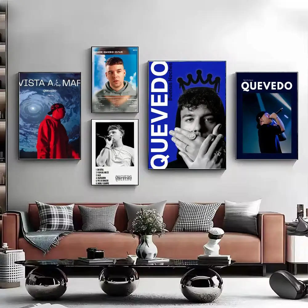 Rapper Music Pop Album Q-Quevedo Poster HD Wall Art Aesthetic Decor for Living Room Bedroom Office Stylish Gift