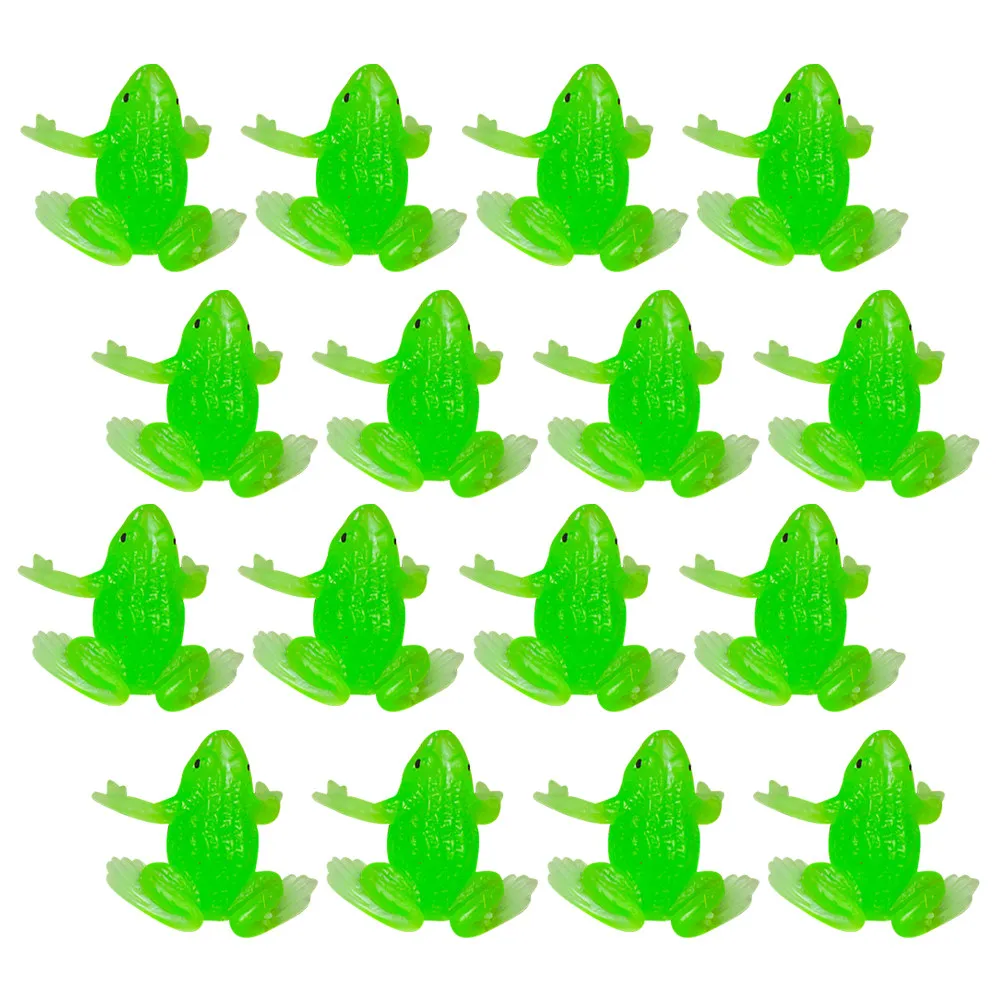 

20Pcs Frogs Decorations Vivid Colorful Realistic Small Frogs Statues Desktop Ornament Learning Animals Figures for Kids Desktop