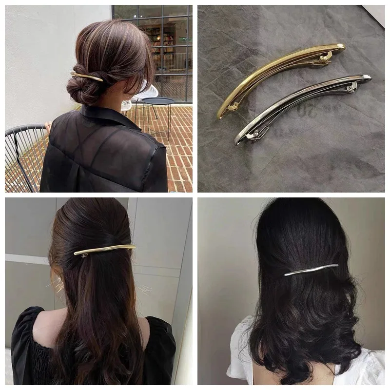 

Hot Europe and America Gold Silver Alloy Cute Hairpin Hairpin for Woman Girl Birthday Party Headwear Accessories Gift Wholesale