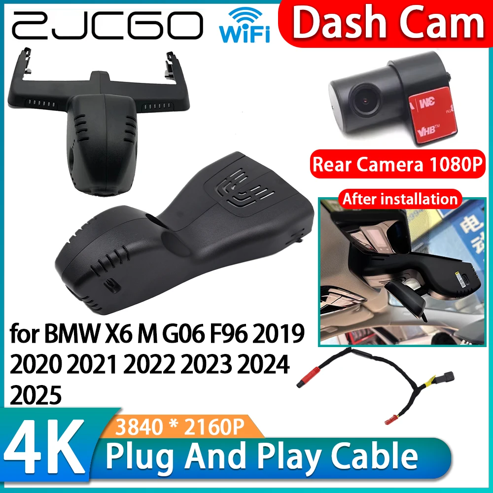 

for BMW X6 M G06 F96 2019 2020 2021 2022 2023 2024 2025 4K 2160P Wifi DVR OEM Car Video Recorder Dash Cam Front Rear Camera