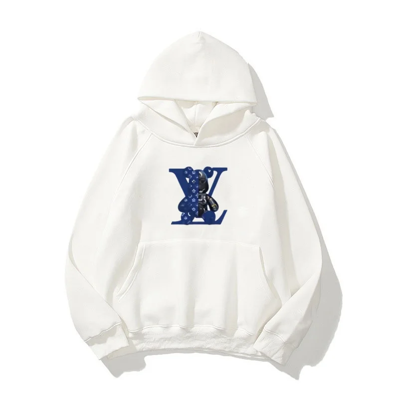 

Printed hoodie, men's casual long-sleeved hooded sweatshirt, Harajuku pullover, men's top with pockets, new men's clothing style