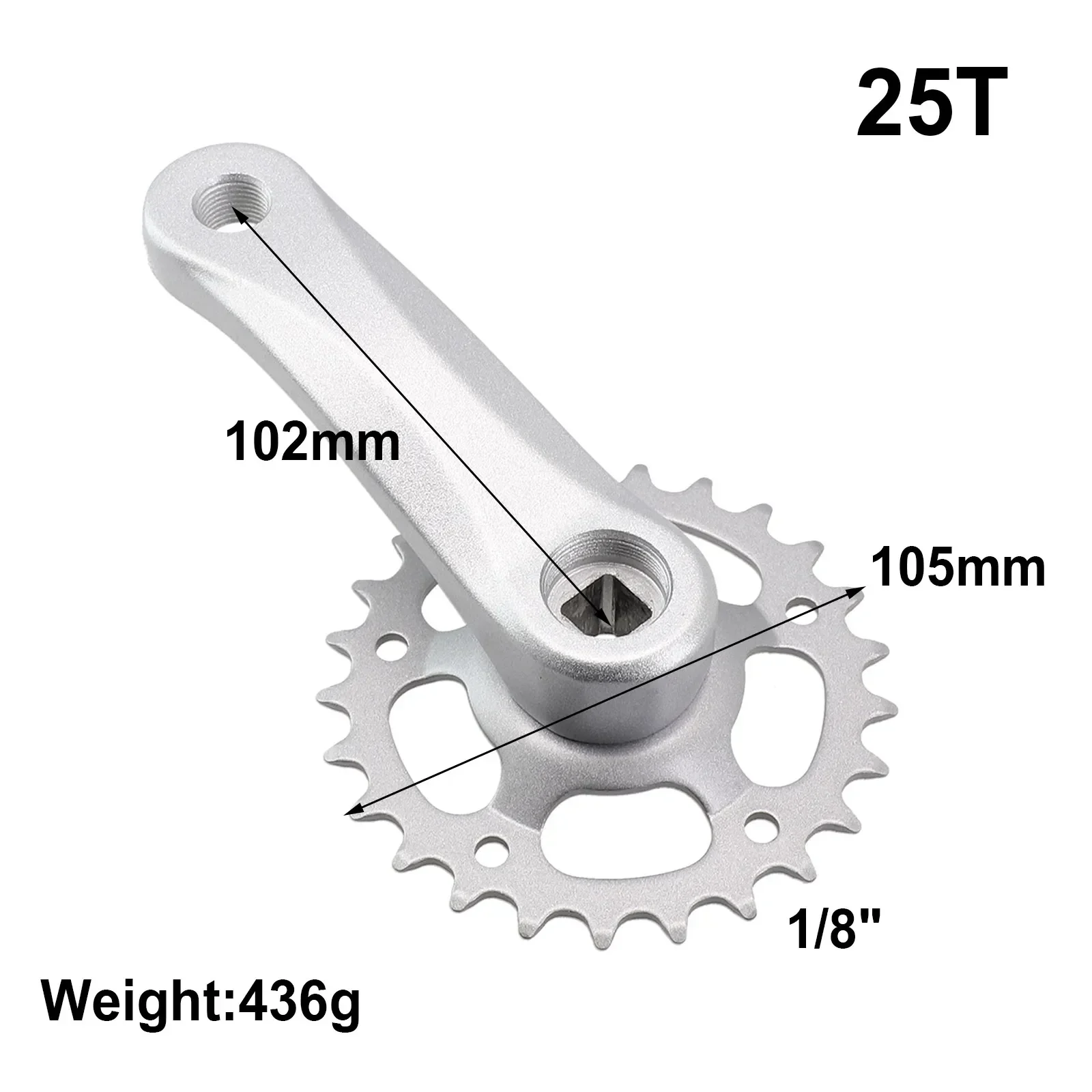 Children\'s Bicycle Bike Crank With 102mm/114mm Aluminum Alloy Crankset Lightweight Square Hole Design Druable