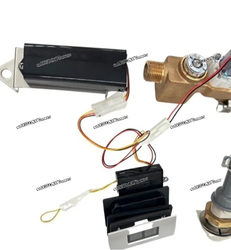 Automatic Urinal Flush Sensor Complete Fitting Kit with Solenoid Valve and Battery Housing for Restroom Use