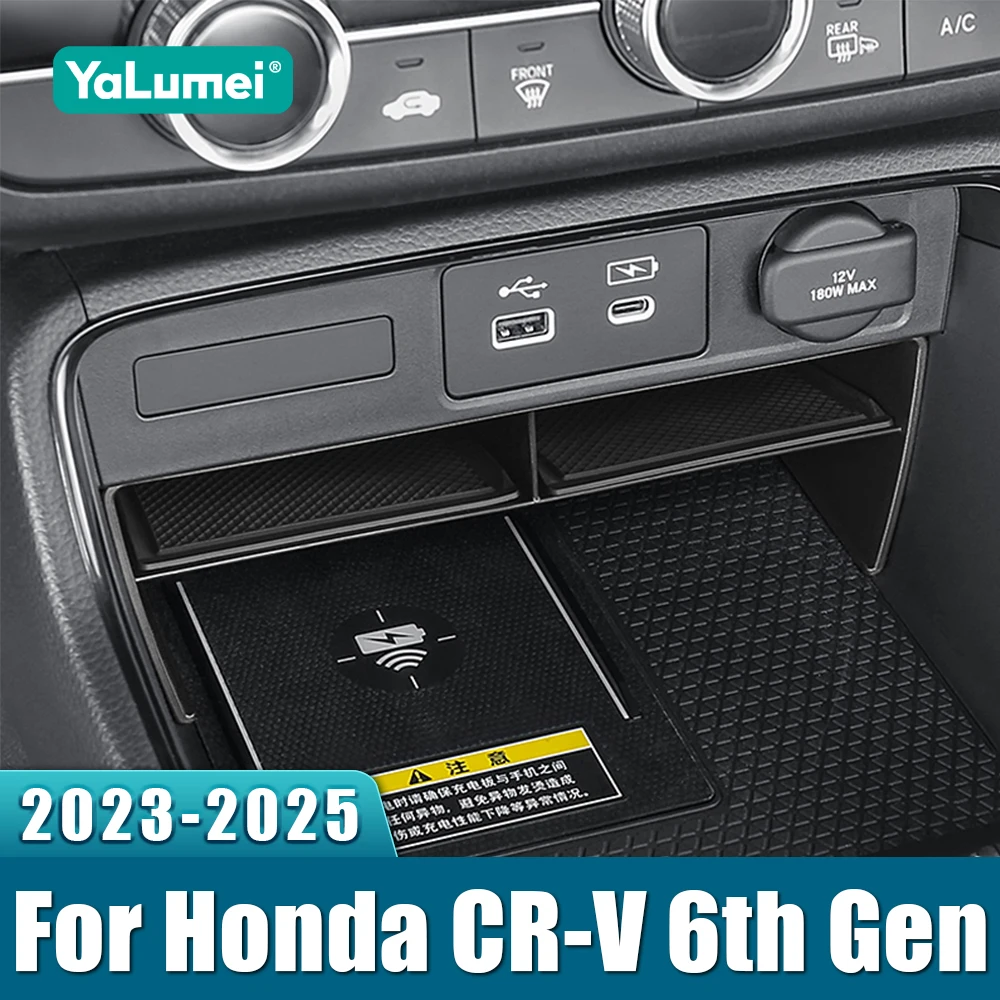 Autozubehör für Honda CR-V 6. Generation 2023 2024 2025 CRV Hybrid ABS Mittelkonsole Aufbewahrungsbox Organizer Behälter Abdeckung Fall