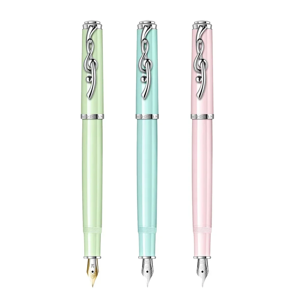 New Modern M6100 fountain pen EF F nib stainless steel clip business school office writing supplies students gift pen stationery