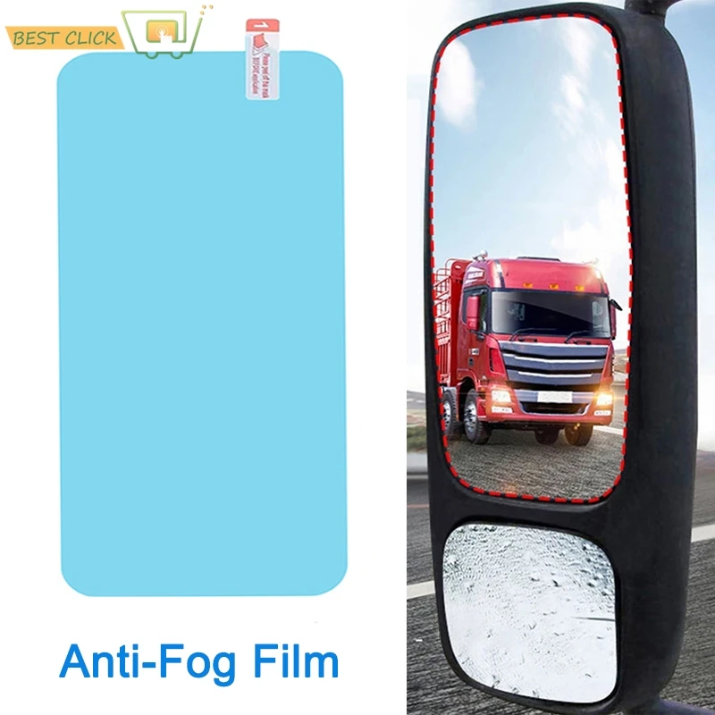 

Truck Rearview Side Window Mirror Protective Film Waterproof Anti-Fog Rainproof Bathroom Set Rainy Foggy Days Sticker 160*350mm