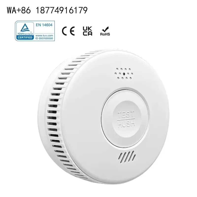 wmwmnu Custom Hotel Apartment ABS Standalone Battery Operated Smoke Detection Sensor 85Db Photoelectric Fire Smoke Detector