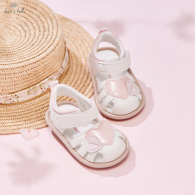 Dave Bella Baby Girls Sandals Summer Cute Baby Soft Sole Shoes Party Outdoor Children's Toddler Shoes Cool DB2252224