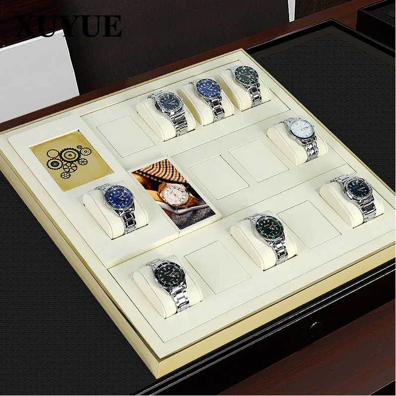 New off white microfiber watch jewelry display props, watch bracelet holder