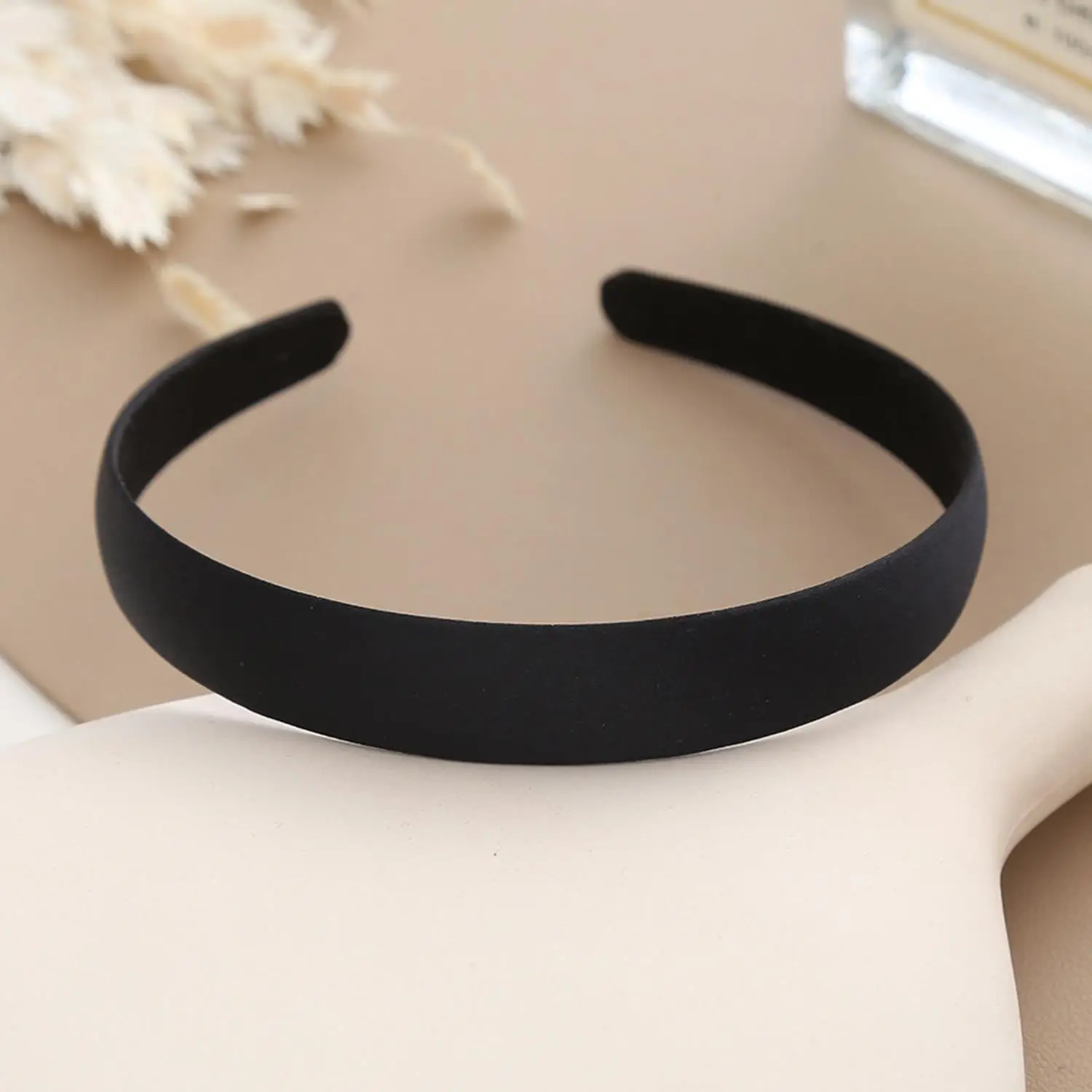 

Черные атласные повязки для волос для женщин и девочек, платье для мытья лица своими руками, повязки на голову, аксессуары для волос, обруч, головной убор, подарок