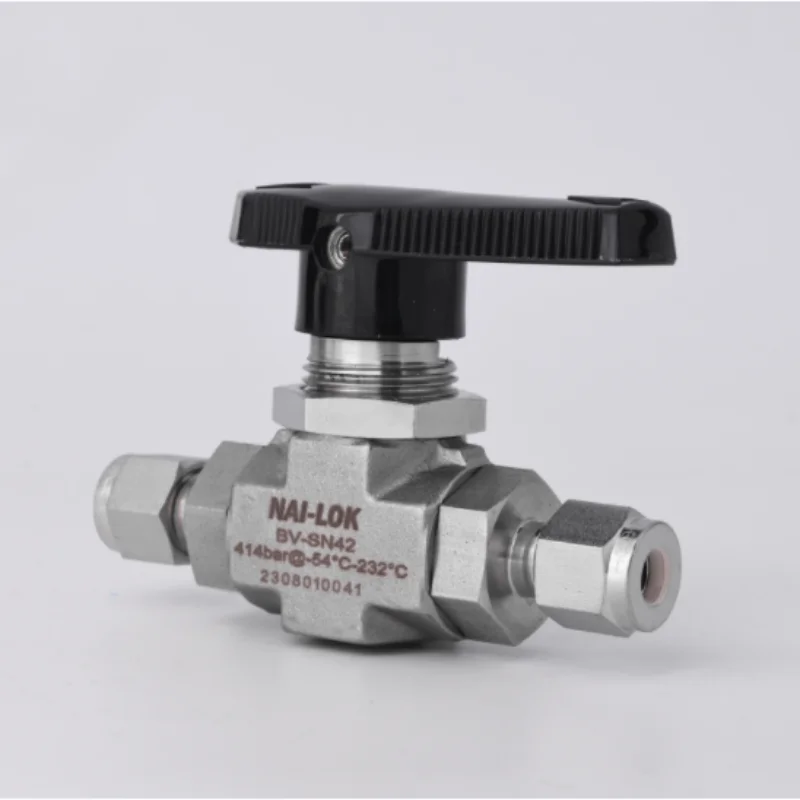 Stainless Steel 316 Ball Valve 6000psi High Pressure CNG Valve PEEK Seat Double Ferrule Instrumentation Metric Ball Valve