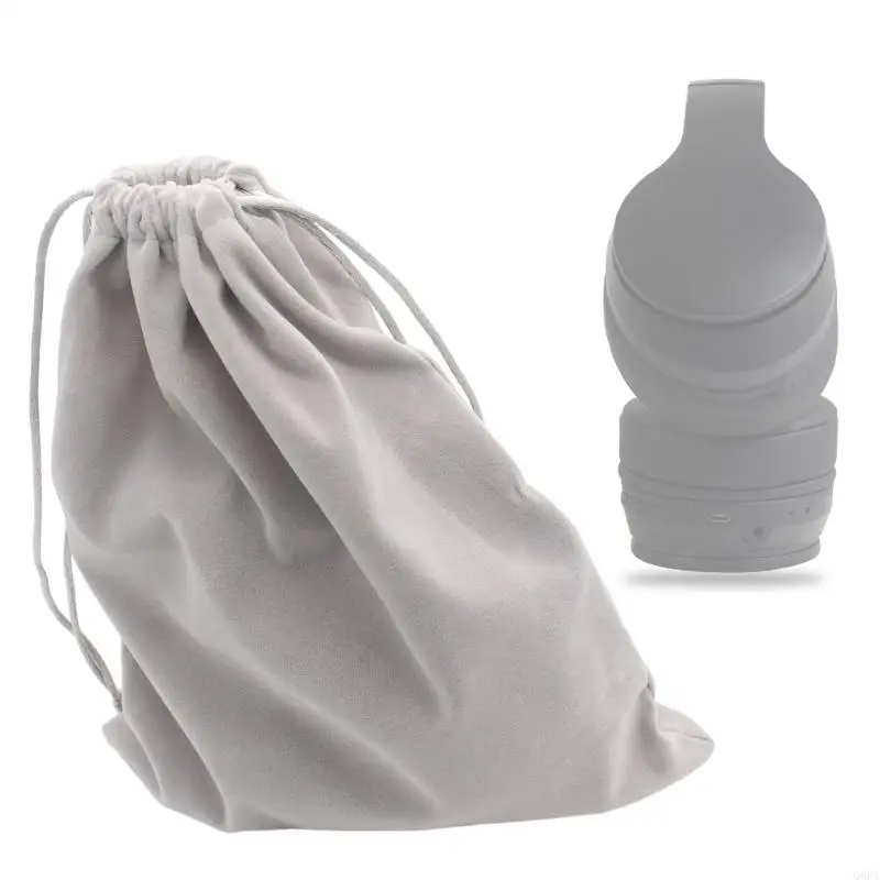 Q6PA Universal Earphone Earphone Travel Bag Friendly Bag สำหรับหูฟัง Protector Double Drawstring ปิดถุงเก็บข้อมูล