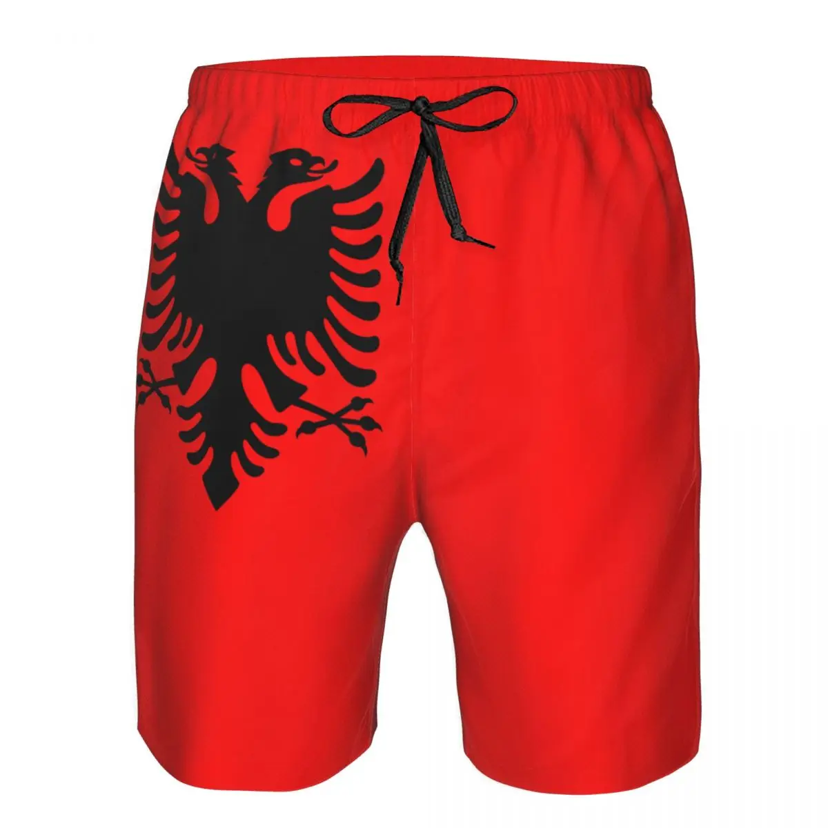 Men's Albania Flag Albanian Fans Beach Pants Shorts Surfing M-2XL Polyester Swimwear Running