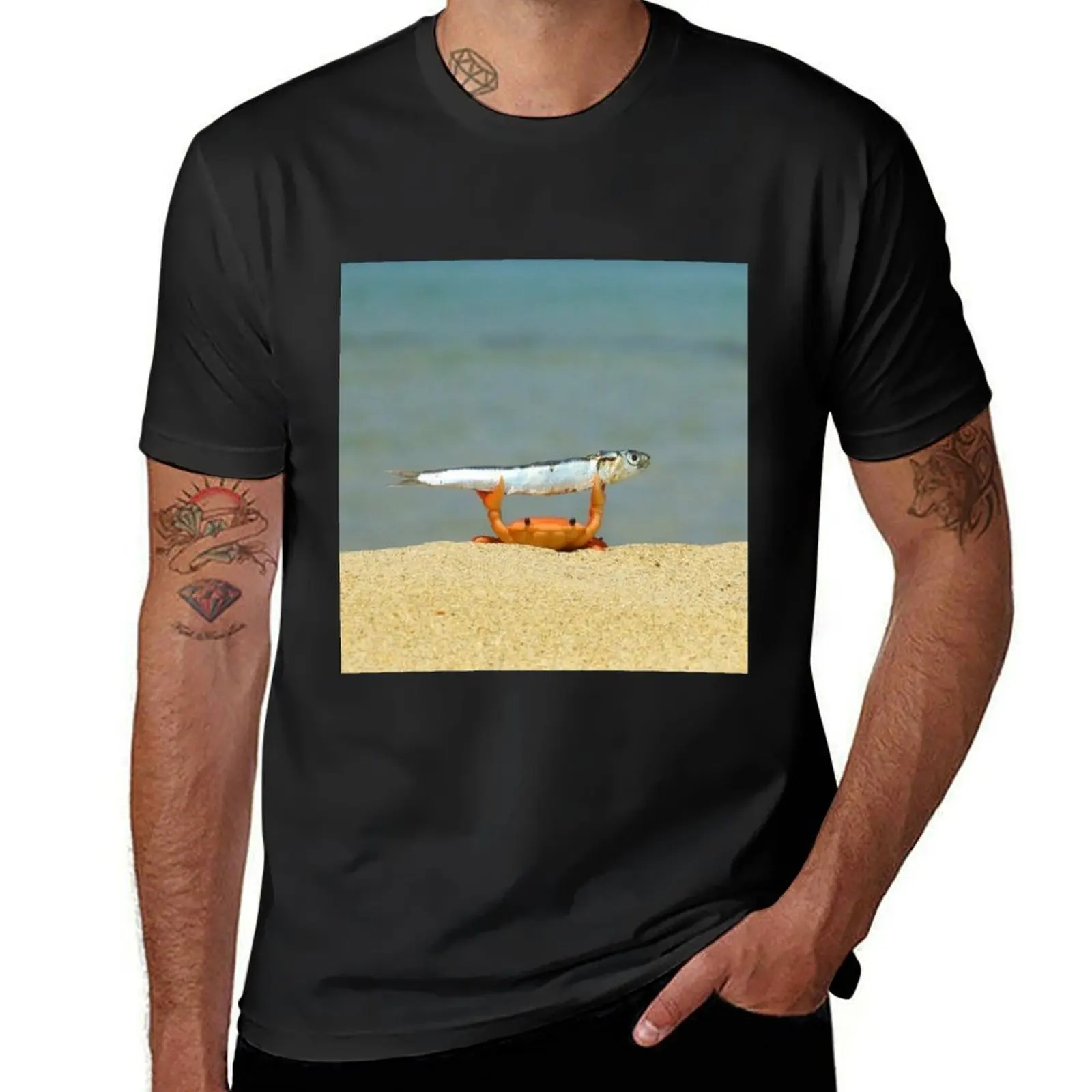 Crab Sardine T-Shirt graphics hippie clothes aesthetic clothes men clothes