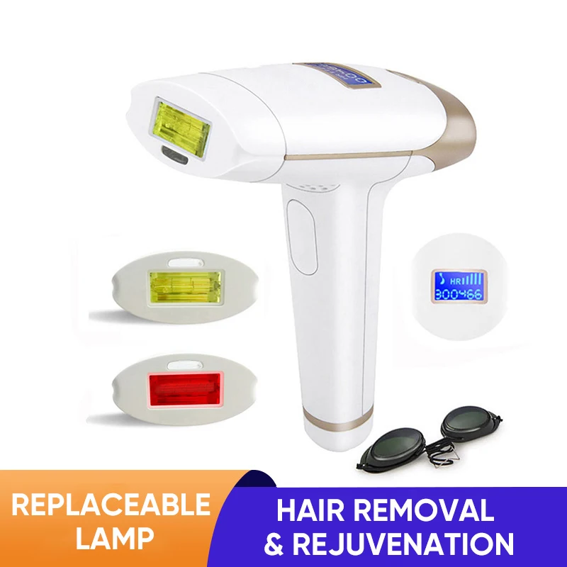 IPL Laser Epilator 400000 Pulses Hair Removal Machine LCD Display T001i Permanent Bikini Trimmer Electric depilador