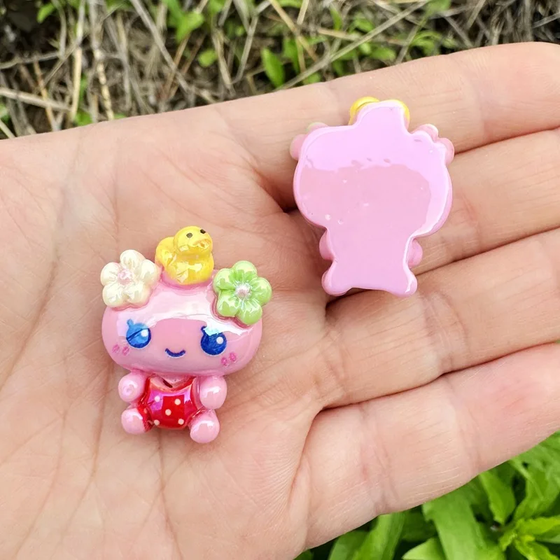 20pcs New for Tamagotchi through-hole beaded Resin DIY mobile phone chain keychain beaded pen accessory material view 4