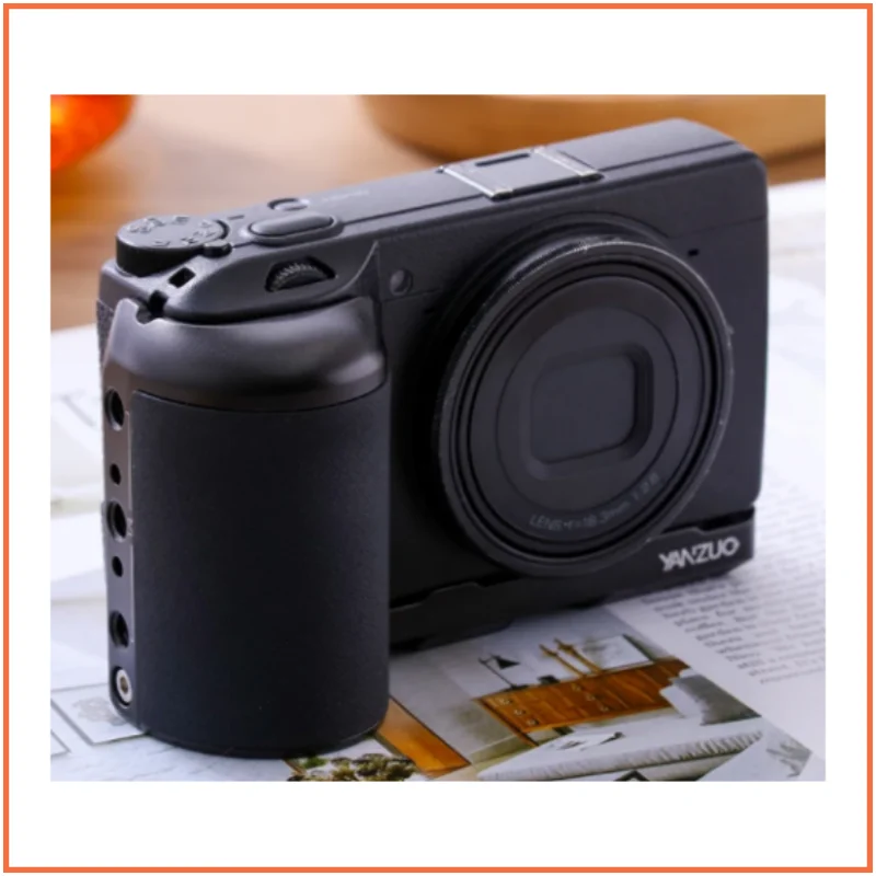 

YANZUO Aluminum Alloy Base Camera Handle for Ricoh GR3 GRIIIX Camera Grip Quick Installation Board Accessories Silicone Handles