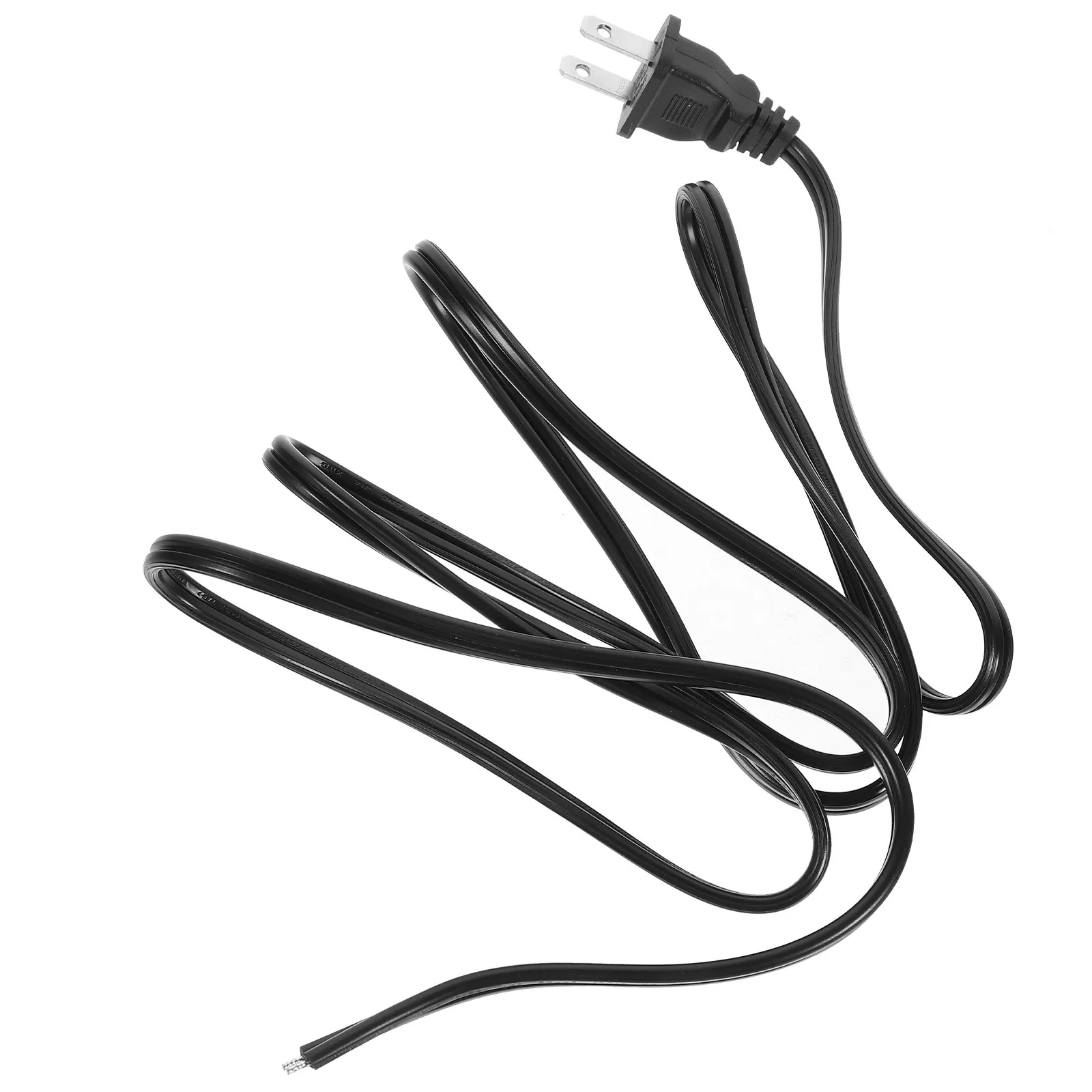 Electric Power Cable 1.5m 2 Prong Replacement Cord for Lamp Appliance Blanket Power Supply Extension Lamp Cord