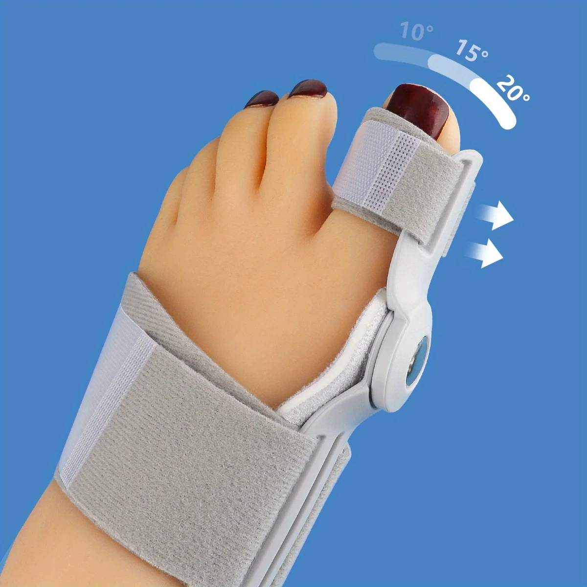 Big Toe Hallux Valgus Orthosis Day and Night Style Shoes for Men and Women with Overlapping Toes Big Toe Eversion Orthosis