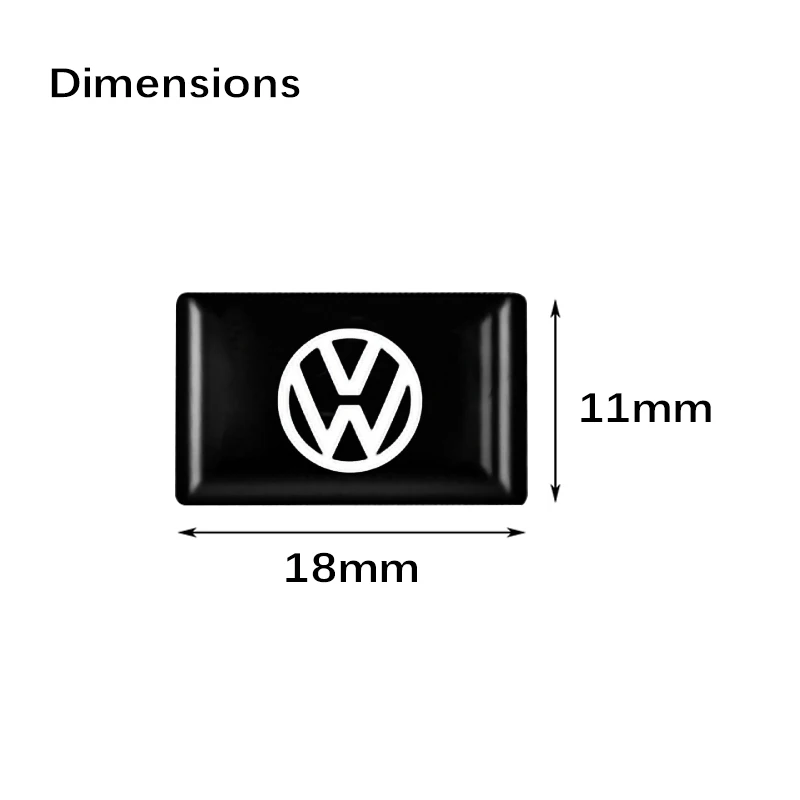 10/20/50pcs Car Accessories Epoxy Emblem Interior Stickers For VW Volkswagen Golf Polo Passat Touran accessories Car S