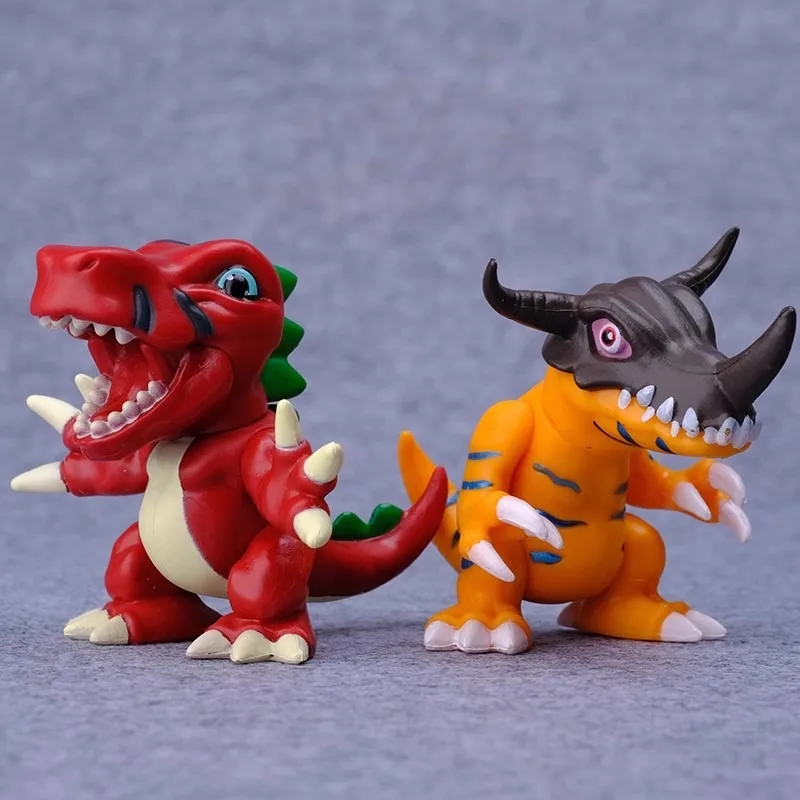 6 sztuk/zestaw cyfrowy potwór Anime V-mon Agumon Greymon figurki Model z pcv peryferyjne ozdoby dekoracyjne kolekcja prezenty zabawki