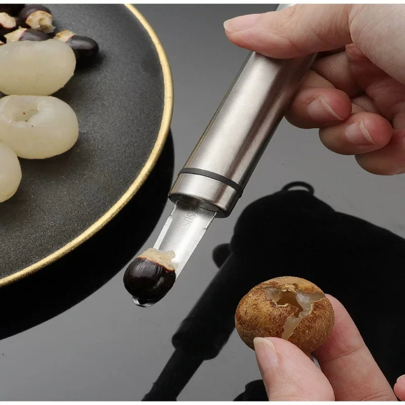 Stainless Steel Shrimp Deveiner Tool, Multi-functional Shrimp Line Remover, Longan Fruit Corer, Kitchen Seafood Prep Tool